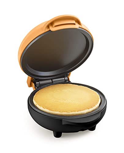 Image of Nostalgia MyMini Personal Electric Griddle, Nonstick Griddle Perfect for Keto & Low-Carb Diets, Eggs, Omelets, Pancakes, Breakfast Sandwiches, Orange