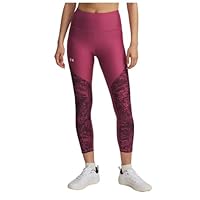 Under Armour Womens Tech Print Panel Ankle Leg, LG SHIRT (pack of 1), PINK, L-XL