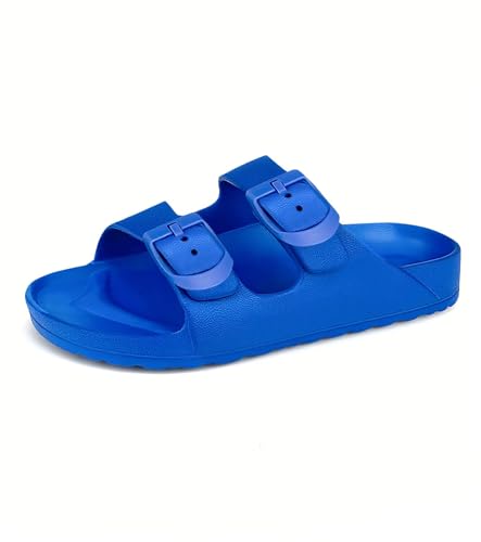Image of Kids Slide Sandals Boys Girls Buckle Adjustable EVA Slipper Sandals