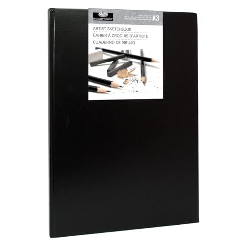 Royal & Langnickel A5 Hardbound Sketch Book – 80 Sheets Of 96gsm Paper For Drawing & Sketching