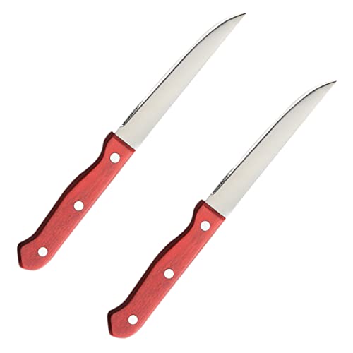 BEBEMOKO Handle Serrated Utility Knife Stainless Steel Multi-functional Steak Cutter