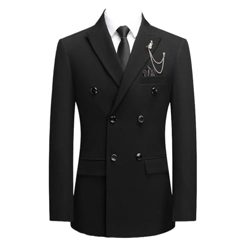 Men's Double-Breasted Suit, Classic Formal Business Wear2