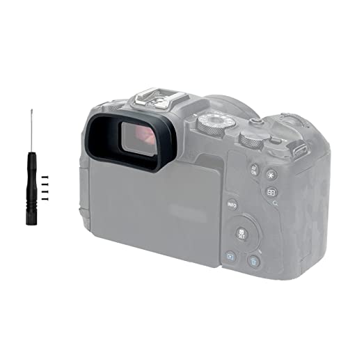 Mirino Oculare In Silicone Per Canon EOS R7 - Morbido, Esteso, Anti-Luce, Con Kit Installazione - Foto 10