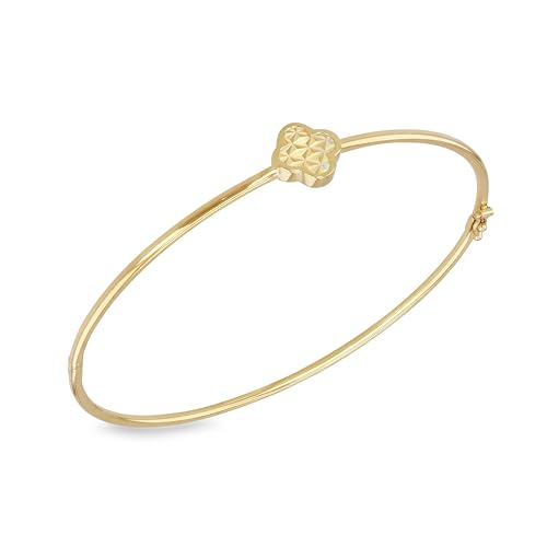 Or jaune 9 carats : bracelet scintillant femme Carissima d'une élégance rare