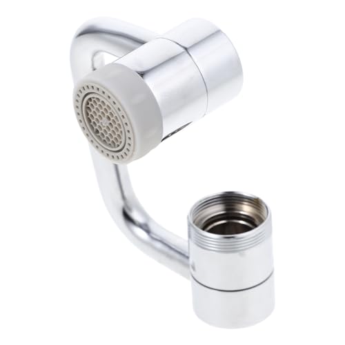 Extensor de grifo ajustable y giratorio de acero inoxidable para lavabo y cocina 2