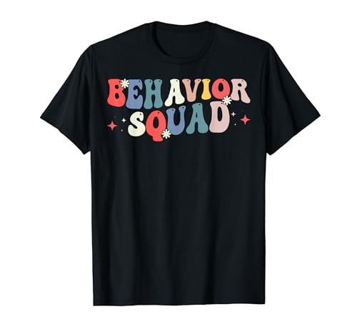 Behavior Behavioral Therapist - Behavior Squad Groovy ABA Camiseta