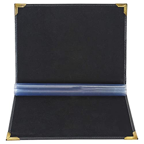 Image of FUTURE X Set of 6 A4 Leather Menu Folders - Check Presenters for Hotels & Restaurants | Professional Business File, Document Holder & Organizer with 6 Leaf Sheets