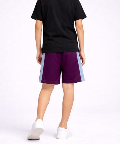 Image of KYDA KIDS Boys Casual Bermuda Shorts | Premium Placement Patch Regular Fit Drawstring | Summer Lounge Shorts for Kids 5-16Yrs - (Pack of 3)