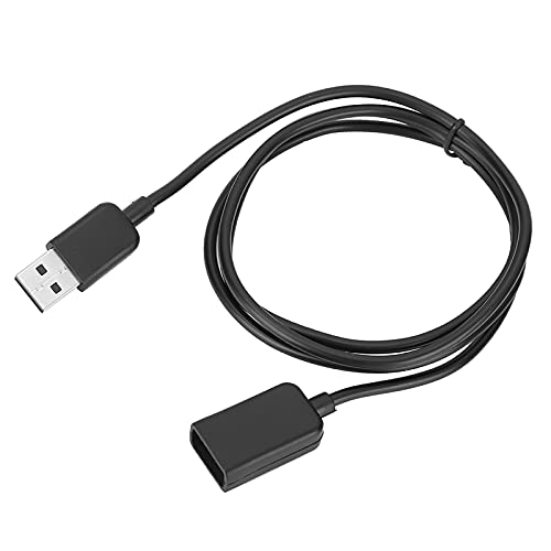 Smart Bracelet Charging Cable, 5i Rubber TPE Soft Wire Black Lightweight Smart Bracelet USB Charging Cable Watch Charger for Huawei 4