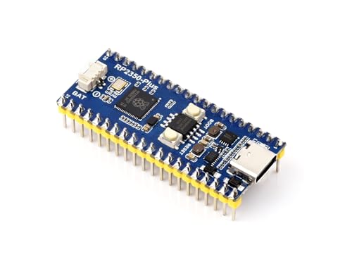 Waveshare RP2350-Plus Development Board, A Low-Cost, High-Performance Pico-Like MCU Board Based On Raspberry Pi RP2350A Dual-core & Dual-Architecture Microcontroller, with Pre-Solder Header