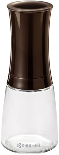 京セラ(Kyocera) ミル 150ml セラミック ゴマ 胡麻 チアシード スーパーフード 調味料入れ 粗さ調節 ブラウン CM-20CS-JP-AZ - KYOCERA - 商品画像