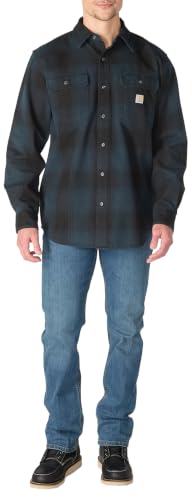 Image of Carhartt Men's Hubbard Loose Ls Plaid Shirt