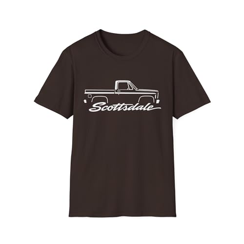 Camiseta 1978 C10 Scottsdale truck de algodón con silueta emblema de camioneta clásica vintage