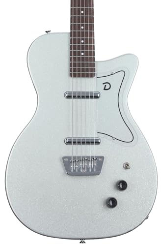 Danelectro Baritone Electric Guitar - Silver Metalflake