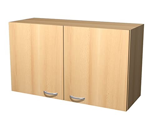Smart Möbel Küchen Hängeschrank 100 cm breit und 55 cm hoch - Buche - Namu
