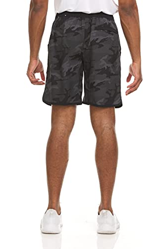 Russell Athletic Mens Performance Stretch Woven Short, Black Dot Camo, X-Large #TOP2