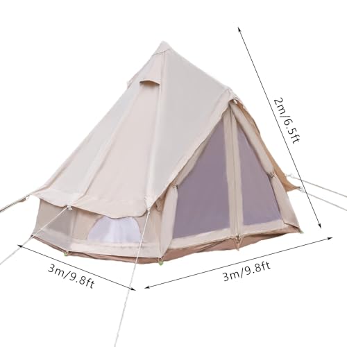 Carpa tipo bell de poliéster algodón para camping 2 personas miniatura 2