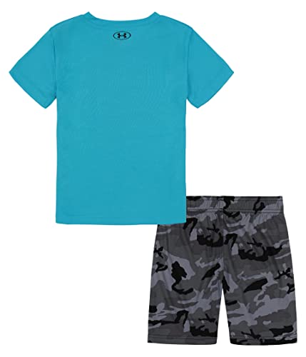 Image of Under Armour Boys 2-piece Short Sleeve Graphic T-Shirt and Shorts Set, Lightweight & Breathable