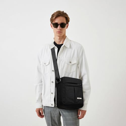KL928 Men's Messenger Bag - Crossbody Shoulder Bags Travel Bag Man Purse Casual Sling Pack for Work Business