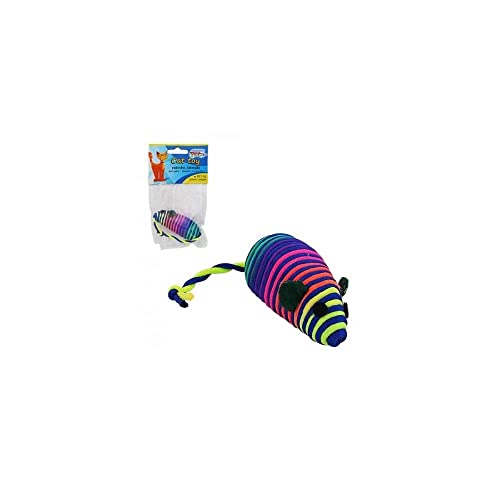 Western Pet PET-112 Brinquedo para Gato Rato Listra, Multicor