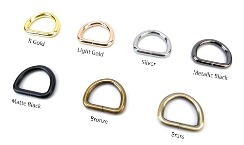 VersaKits Metal D Rings Heavy Duty 15 Pcs 1-1/4 Inch Silver 4.8mm Thickness for Dog Collars Harnesses Bags Purses Strap Webbing 1.25X6
