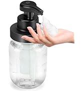 Phneems Automatic Soap Dispenser Foaming Touchless Auto Glass Mason Jar Foam Hand Soap Dispenser ...