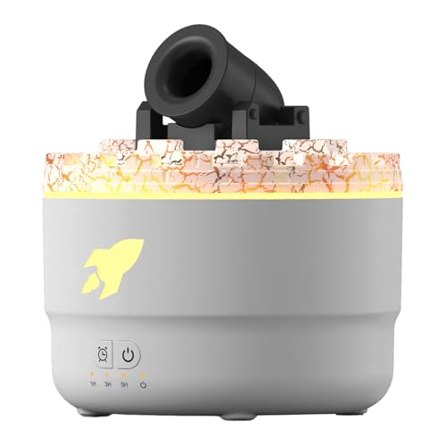 Imagen de Difusor De Humidificador Ajustable Fort con Temporizador Difusor de Fragancia Humidificador de Aire con Grieta Volcánica para Dormitorio Salón Cocina Apartamento Restaurante