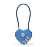 Commodité : le verrou en forme de cœur présente une conception de verrouillage à combinaison à 3 chiffres, ce qui le rend facile à utiliser et à mémoriser, avec une fonction de réinitialisation. Aucune clé n'est requise, offrant une antivol sécurisée.