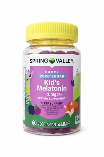Spring Valley Vegetarian Melatonin Gummies for Kids Sleep Support 60 Ct + Your Vitamin Guide
