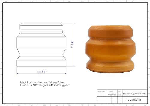 Topes de brazo de control superior para Dodge Durango 1998-2003 3