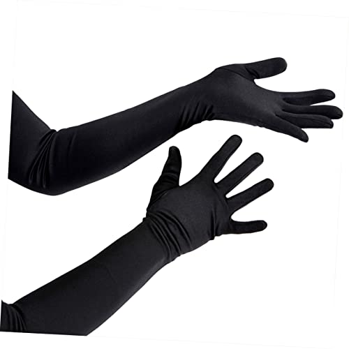 3Pairs Stylish Long Gloves for Women Stretchy Gloves and Comfortable Sun Protection for Weddings Cosplay Proms and Events4