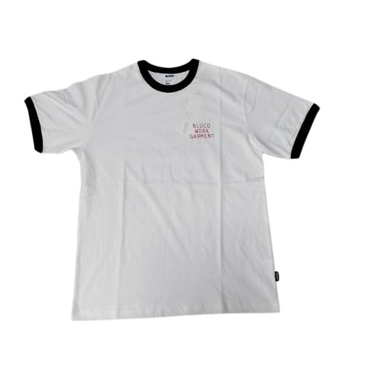 Amazon | [ブルコ] リンガー Tシャツ ブラック ホワイト 2カラー
