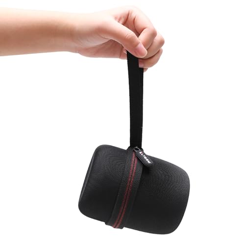Image of LTGEM Case Compatible with Sony SRSXB13 /B /SRS-XB100 / SRS-XB12 Extra Bass Portable Waterproof Speaker, Black+Orange
