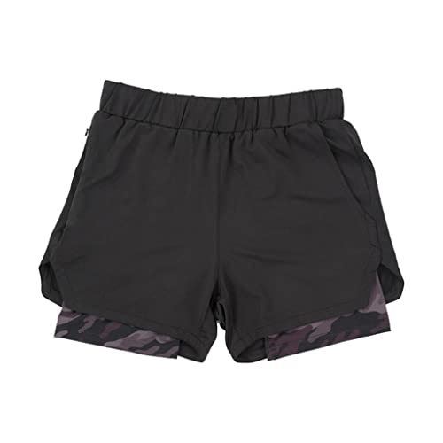 Short de running homme séchage rapide double couche anti-frottement