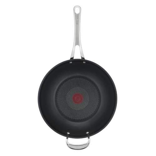 Tefal Jamie Oliver by Cook's Classics Wokpfanne 28 cm, Antihaftversiegelung, Induktionstauglich, Backofenfest, Edelstahl, Genieteter Griff, E3068835
