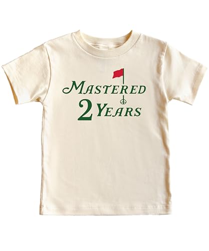Olive Loves Apple Mastered 2 Years Birthday Shirt for Boys Golf Themed Second Birthday Tee for Kids2