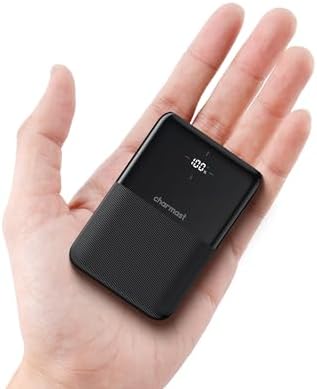 Charmast Mini Power Bank Fast Charging, 20W 10000mAh Small Portable Charger USB C with PD3.0, LED Display Rechargeable Portable Battery Pack for iPhone, Samsung, Pixel, Other Smartphone, Tablets