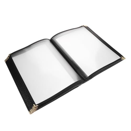 CIYODO Versatile Menu Book Holder 14 Page PVC Menu Covers for Bar Restaurant and Home Kitchens