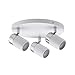 Produktbild Paulmann 66712 Spotlight Zyli IP44 Rondell max 3x10W GU10 Weiß/Chrom 230V Metall 667.12 Deckenleuchte Lampe LED Deckenlampe Deckenstrahler