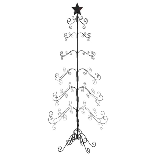 vidaXL Metall Weihnachtsbaum für Dekorationen, Christbaum mit 6...