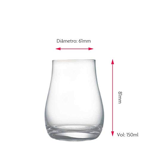 Jogo Copos Whisky Degustacao Cristal 150ml 2 Pcs