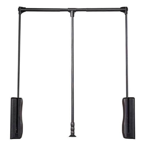 Closet Rod for Hanging Clothes, Bedroom Lift Pull Down Hanger Rod - Adjustable Clothing Organizer Holder, Soft Return Adjustable Width Clothes Rack, Pull Down Closet Rod For Hanging Clothes, Heavy Dut