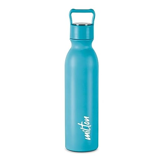 MILTON Alice 1000 Thermosteel Bottle, 1000 ml water bottles, 24 Hours Hot and Cold, Easy to Carry, Easy Grip, Rust Proof, Tea, Coffee, Office, Travel Bottle, Blue