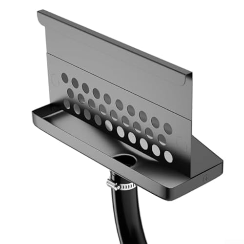 Griglia in acciaio al carbonio con filtro e tubo flessibile in silicone resistente al calore, compatibile con varie dimensioni di griglia di grasso posteriore, per rimozione olio da barbecue