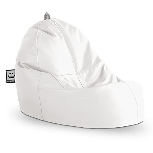 HAPPERS Puff Lounge Polipiel Indoor Blanco