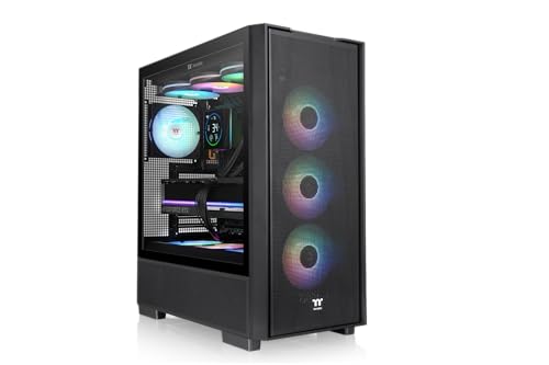 Thermaltake S380 TG ARGB | Mid Tower Chassis | Black