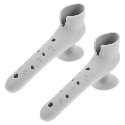 HONITANO 2 piezas Protector Puerta Silicona Anticolisión con Ventosa Funda para Pomo Segura y Antideslizante Gris para Hogar Seguro Bebés