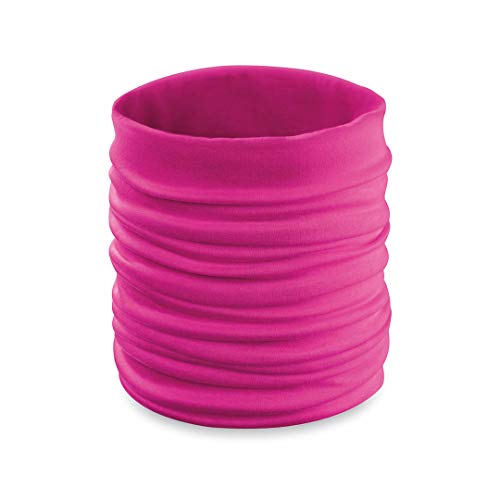 makio Braga de Niño y Niña para el Cuello o Cabeza en Suave Poliéster Elástico. Braga Multiposición para Niños. (Fucsia)
