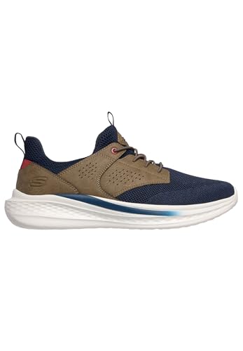 Image of Skechers Men's Streetwear Slade - Breyer Knitted Mesh Bungee Lace W /Quarter Cage Slip On