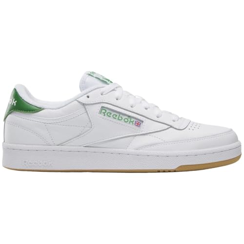 Image of Reebok Club C 85 Mens Tennis Shoes, Casual Fashion White Sneakers for Men